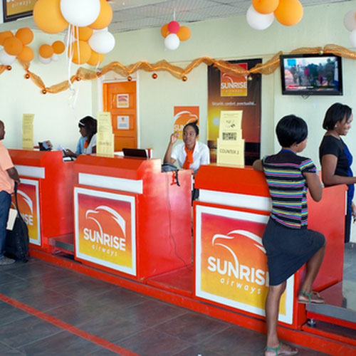 Sunrise Airways (Санрайз Эйрвейс) Самолет 9